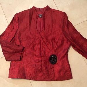 Burgundy evening blouse